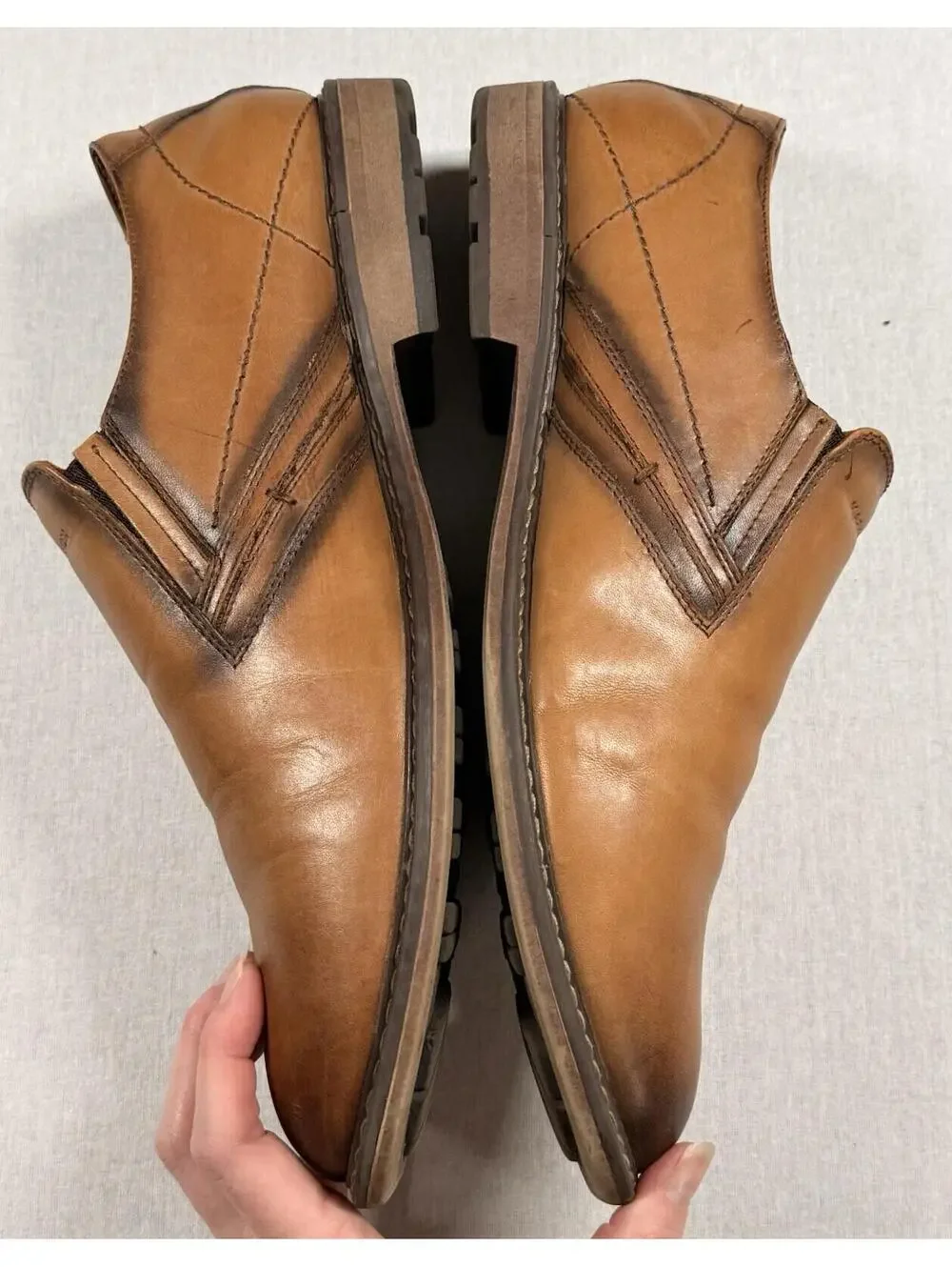 Mark Nason Ottomatic Cypher Loafers Men's Sz 14 Brown Leather Shoes‎ Slip On